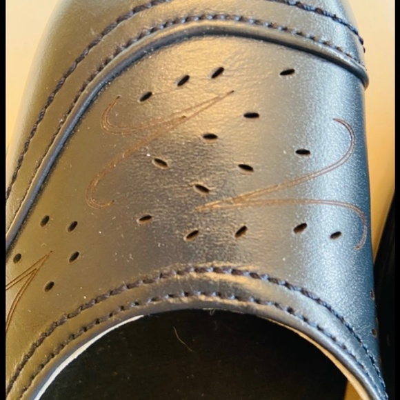 Ros Hommerson Chelsea Mary Jane Blue Leather Shoes 10N - Picture 8 of 10